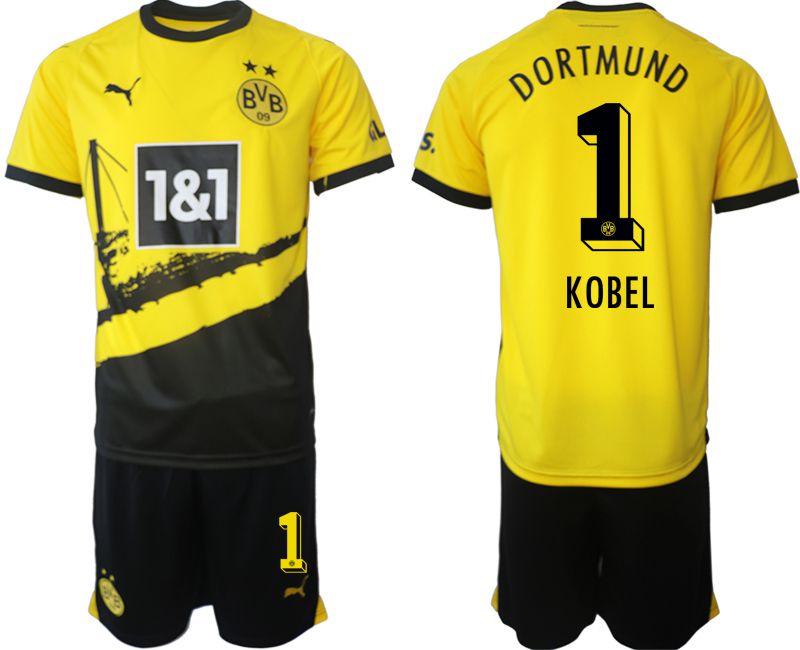 Men 2023-2024 Club Borussia Dortmund home yellow #1 Soccer Jersey->->Soccer Club Jersey